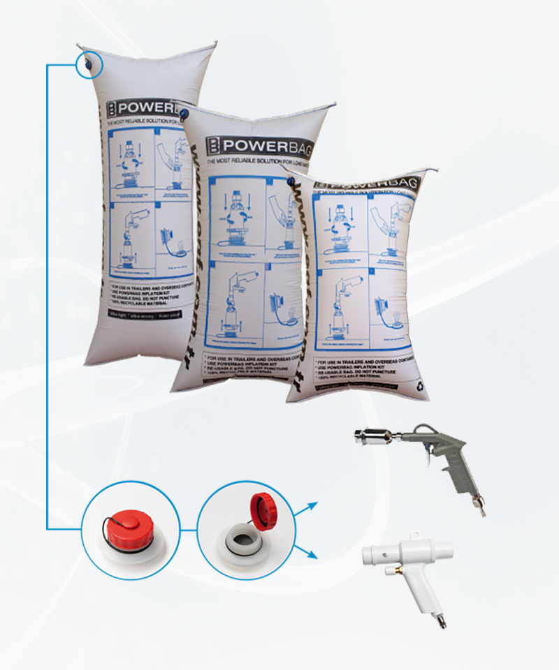 XpressLoad polypropylene inflatable dunnage bag product range visual